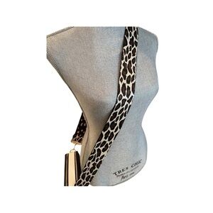 Brown Animal Print Crossbody Purse Strap